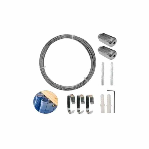 Kits Tensor Acero Inoxidable Cortina para Baño 2,5m